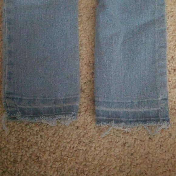 Faded Ankle Skinny Drop Hem Jeans - Picture 3 of 6